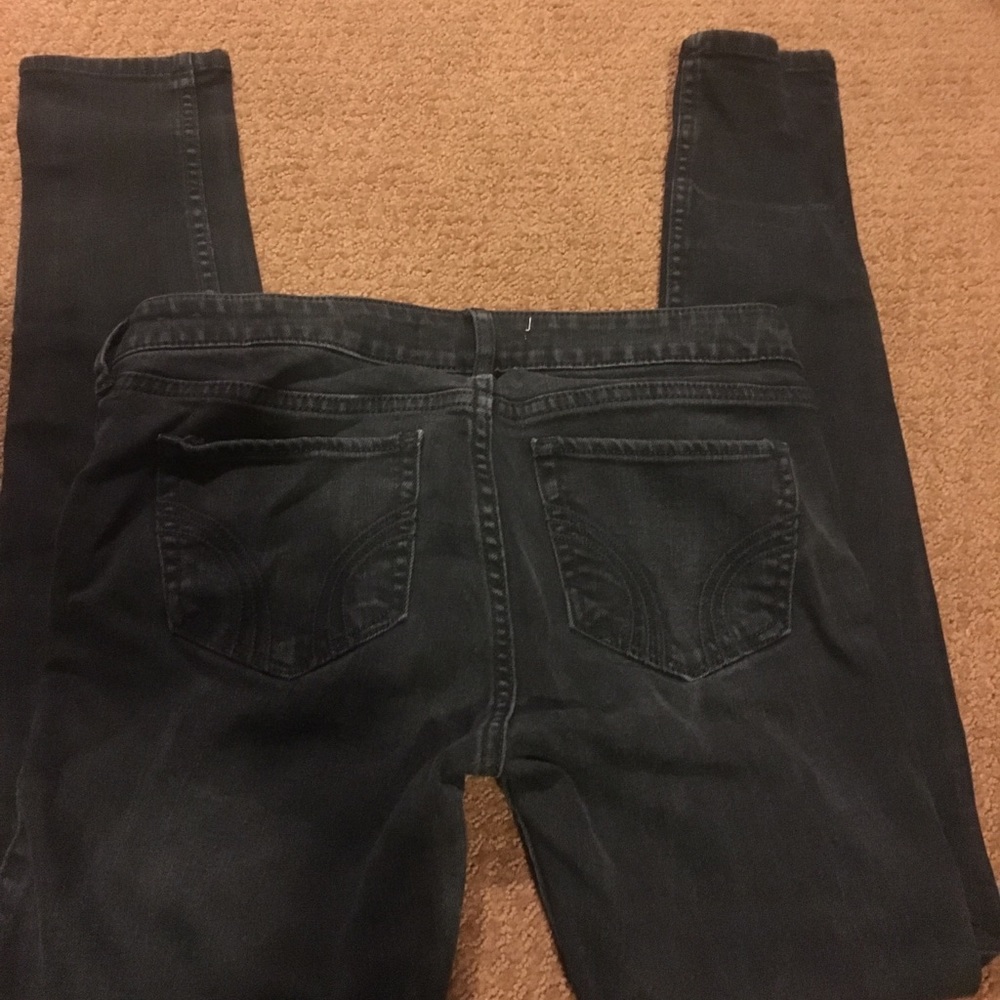 Black super skinny hollister jeans